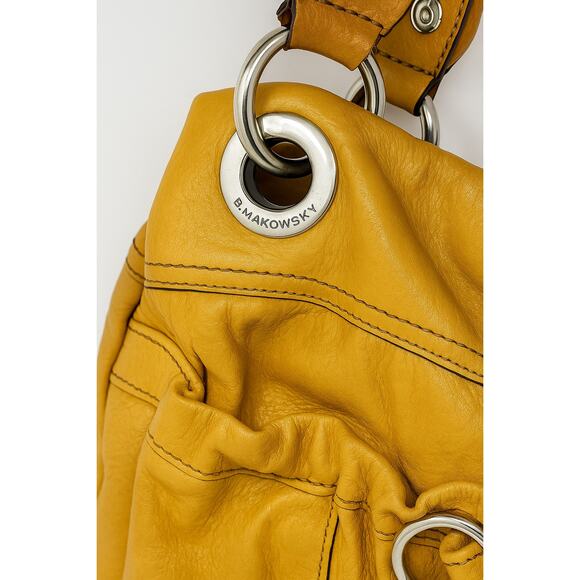 B. Makowsky Chicago Sid Leather Shoulder Bag - Picture 3 of 9